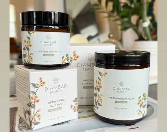 Nourishing kinkeliba body butter and smoothing body polish