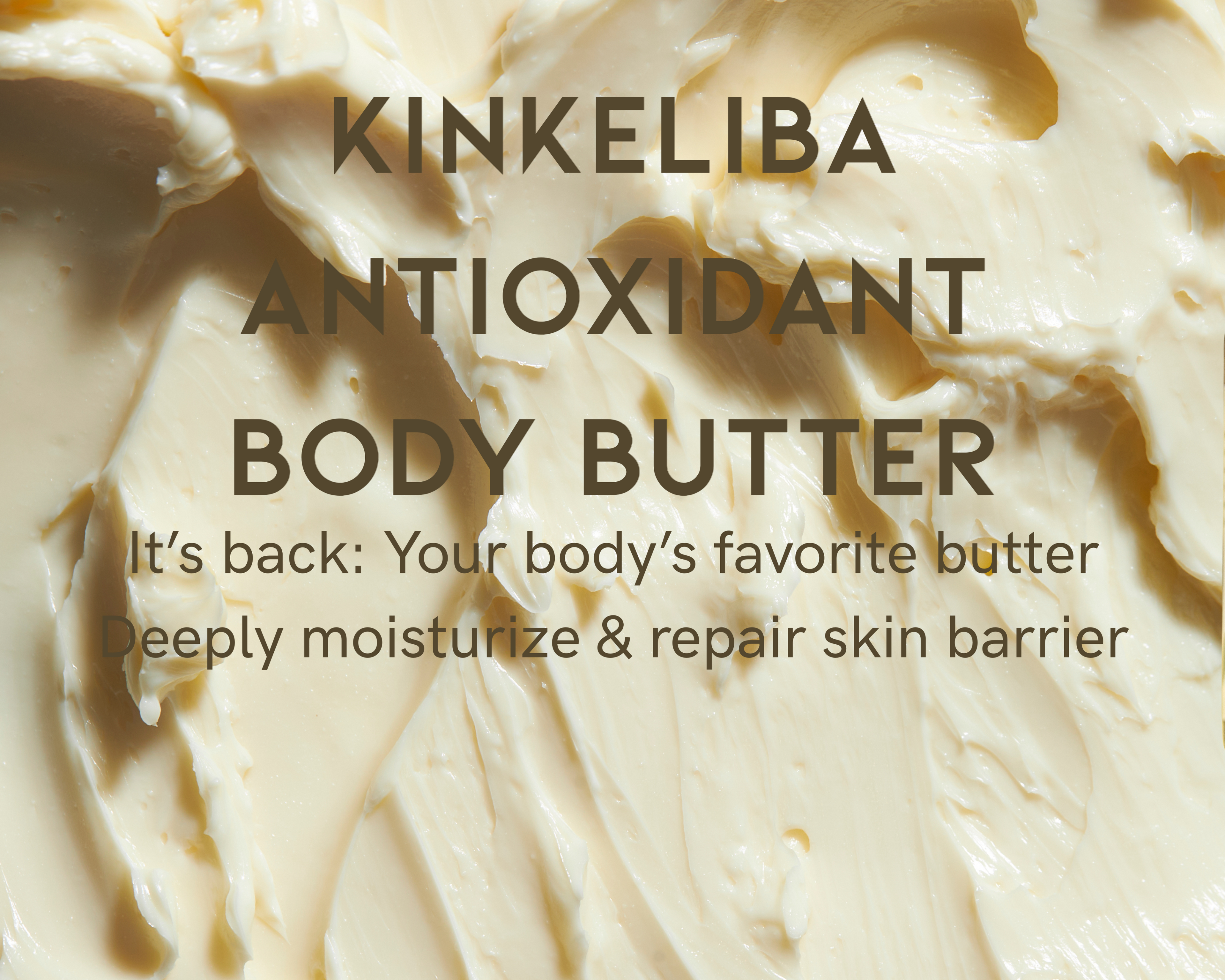 Diambar Beauty Skincare kinkeliba antioxidant body butter jar for dry and sensitive skin